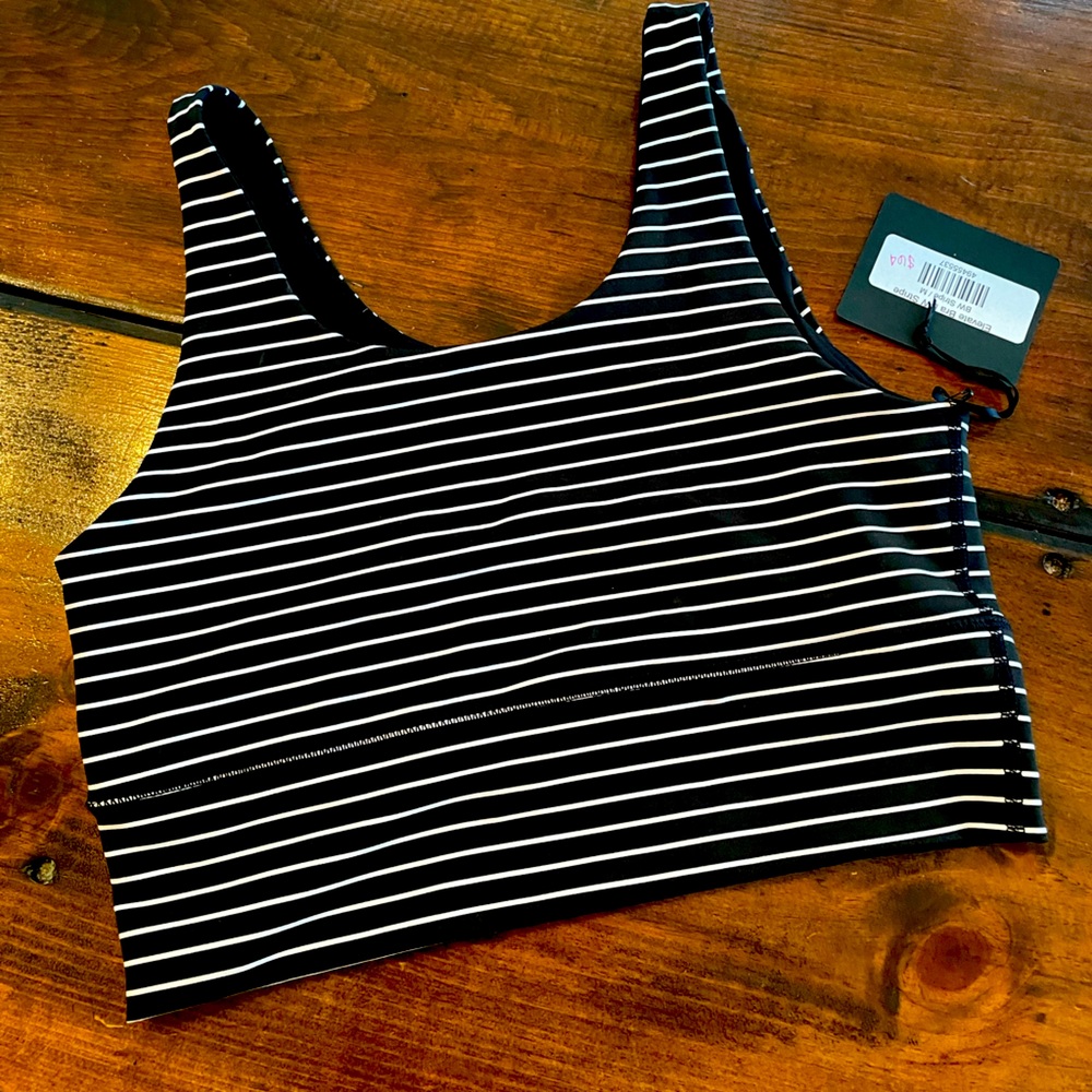 NWT (no offers) DYI striped bra.